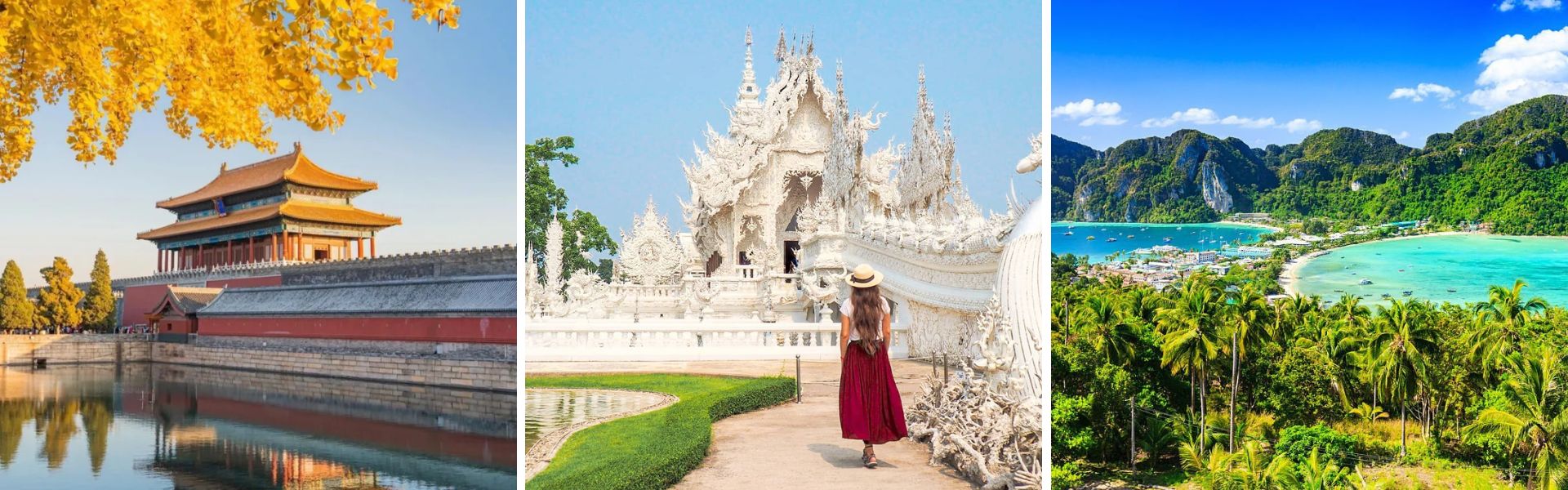 Viagem pela China e Tailândia