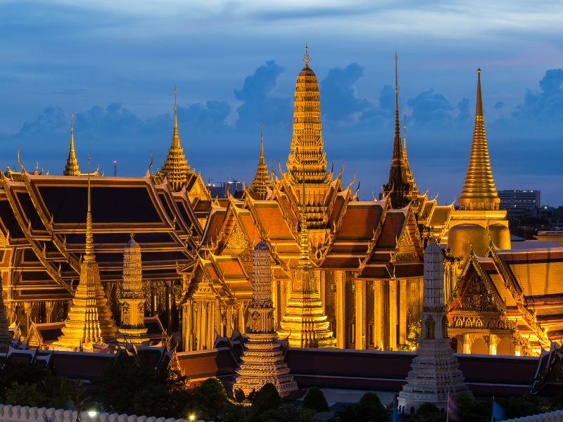 Visita de Bangkok: Palácio Real - Wat Phrakeow - Wat Pho - Wat Traimit