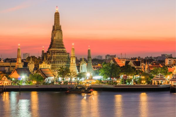 Chegada em Bangkok