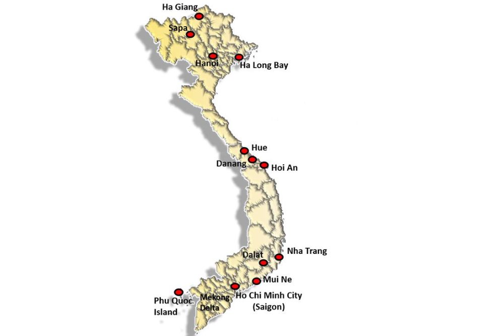 mapa vietna