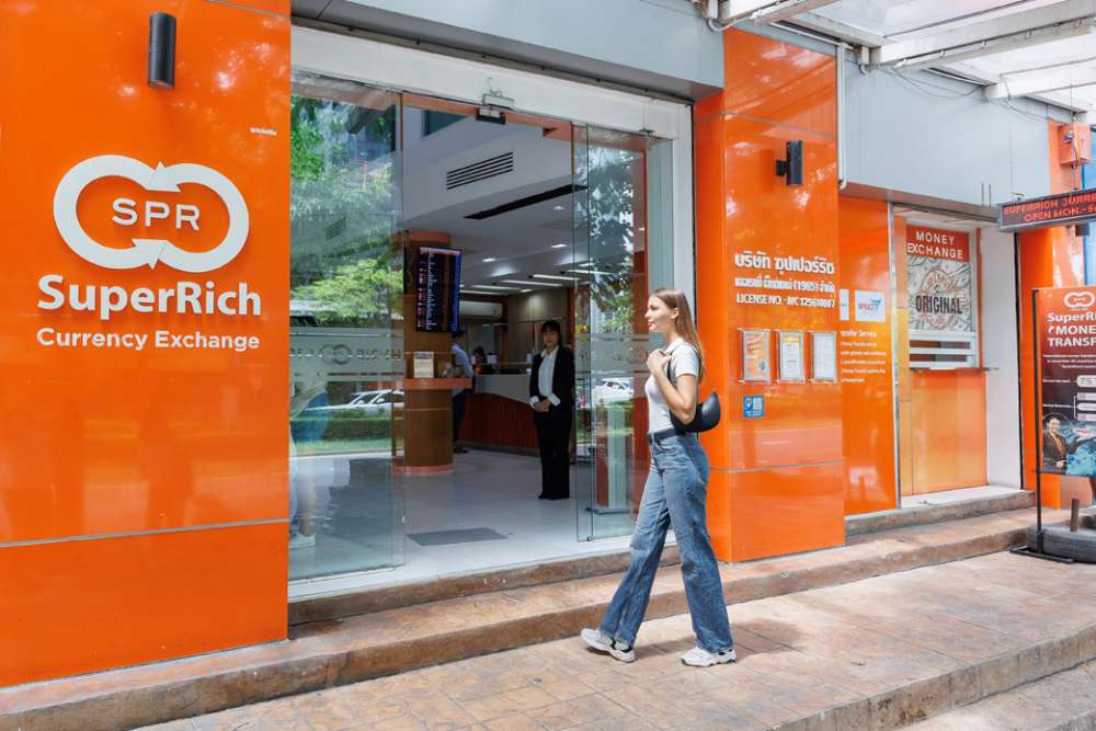 SuperRich Thailand são conhecidas por oferecer as melhores taxas de câmbio.